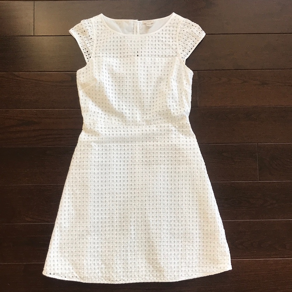 Very gently used J. Crew eyelet dress, size 4